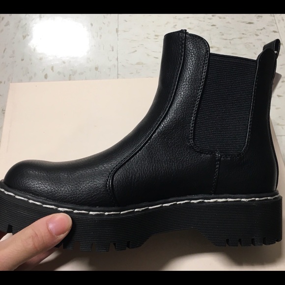 New” Sincerely Jules No Lace Black Combat Boots!! - Picture 4 of 5